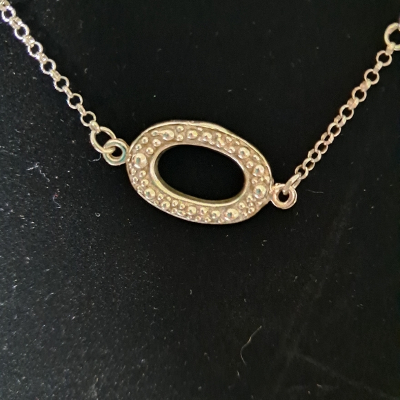 Vintage Sterling Silver Coldwater Creek Sea Green Chalcedony Designer Necklace - Picture 6 of 9